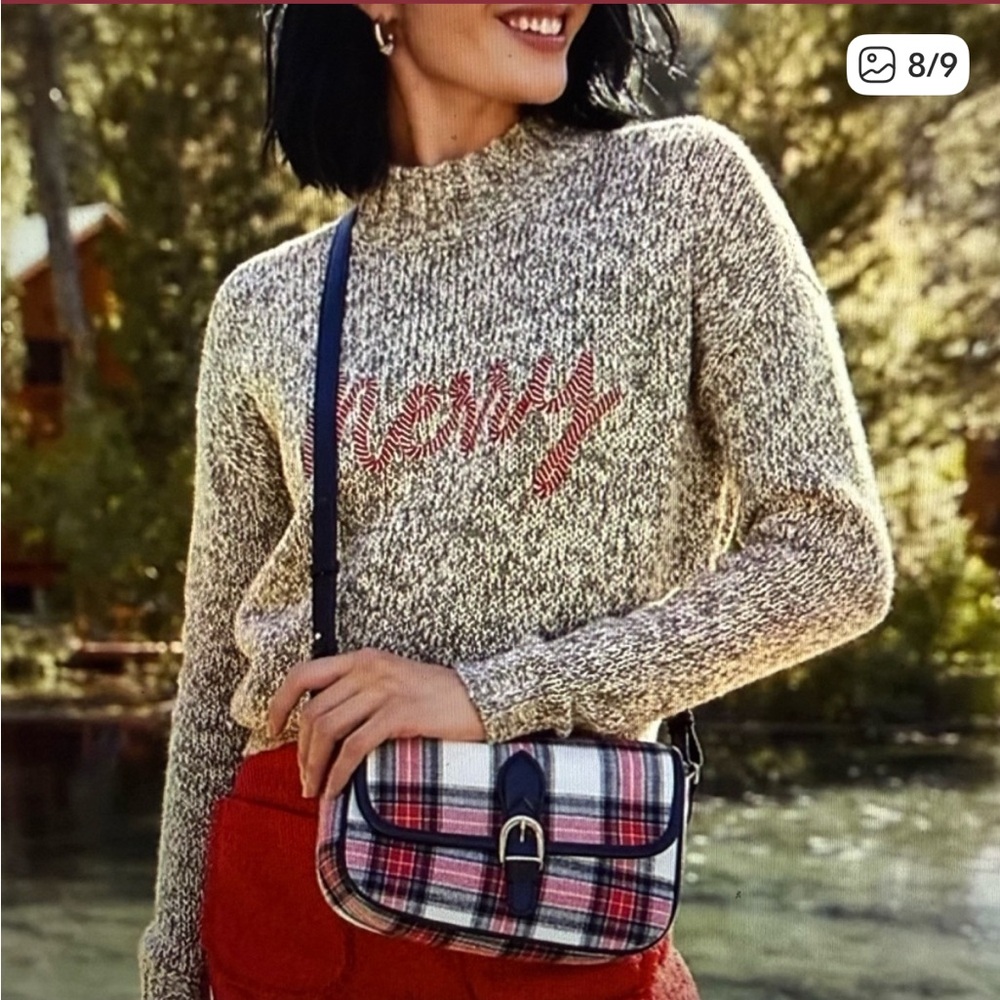 NWOT Loft Plaid Crossbody Bag